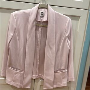 Anne Klein Pink Blazer Classic Silhouette